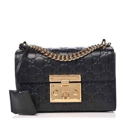 gucci padlock guccissima black|gucci bag with bee clasp.